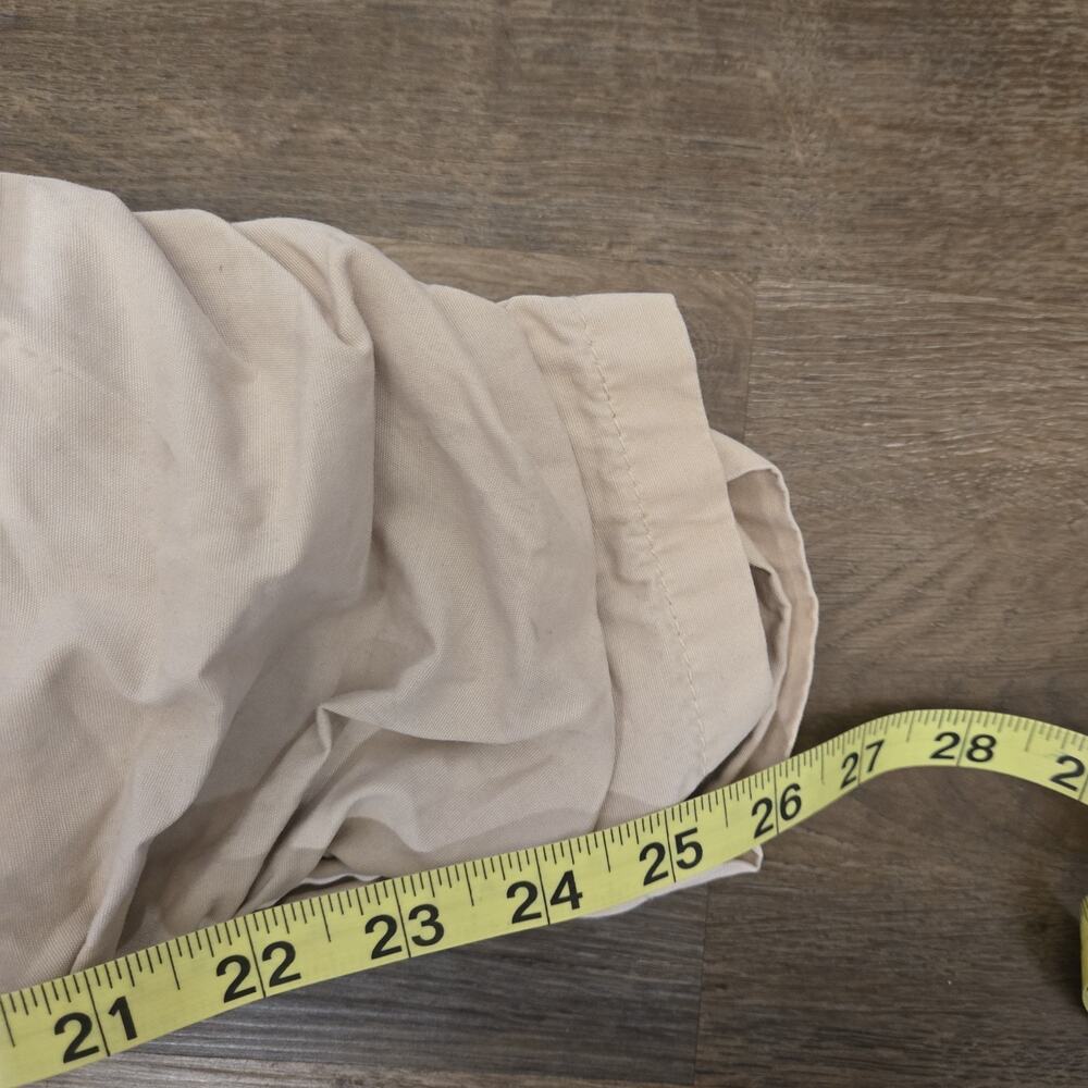 Free People Drawstring Parachute Ruched Shirred Hem Tan Khaki Pants Size Small - Picture 6 of 10